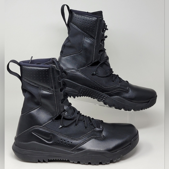Nike SFB Field 2 8" Triple Black Leather AO7507-001 Military Men's Size 14 New - Picture 2 of 10